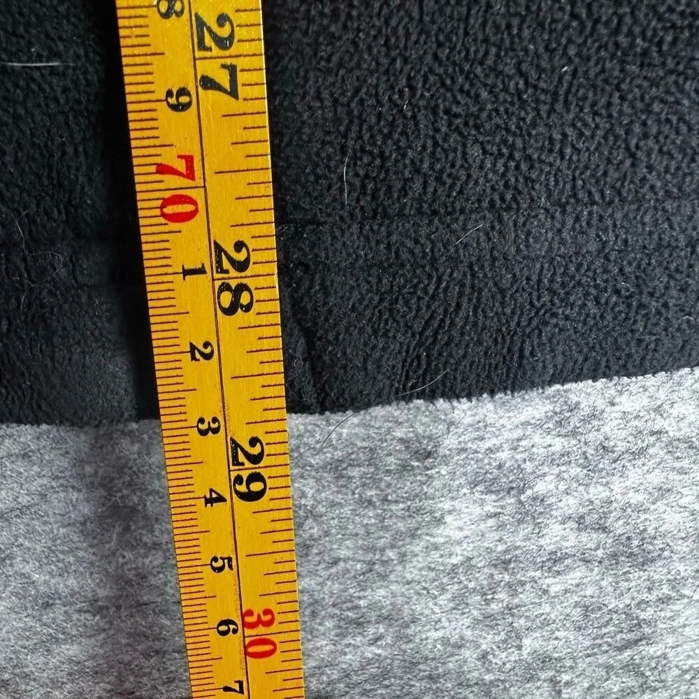 Jacket Mens XL Black Orange Reversible Hooded Fleece Jacket Zip Bengals colors - Picture 7 of 8